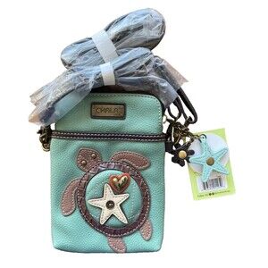 CHALA Crossbody Sea Turtle Starfish Vegan Leather PURSE Cell Phone Bag NWT